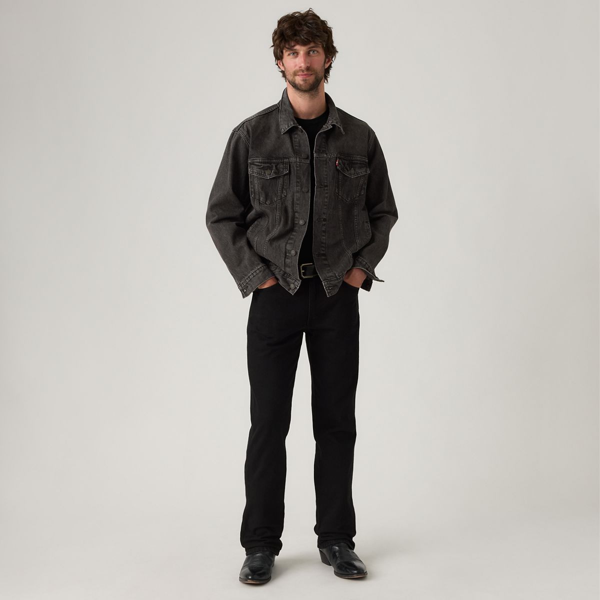 537™ Western Bootcut Men's Jeans — Run The Road Rinse - Black
