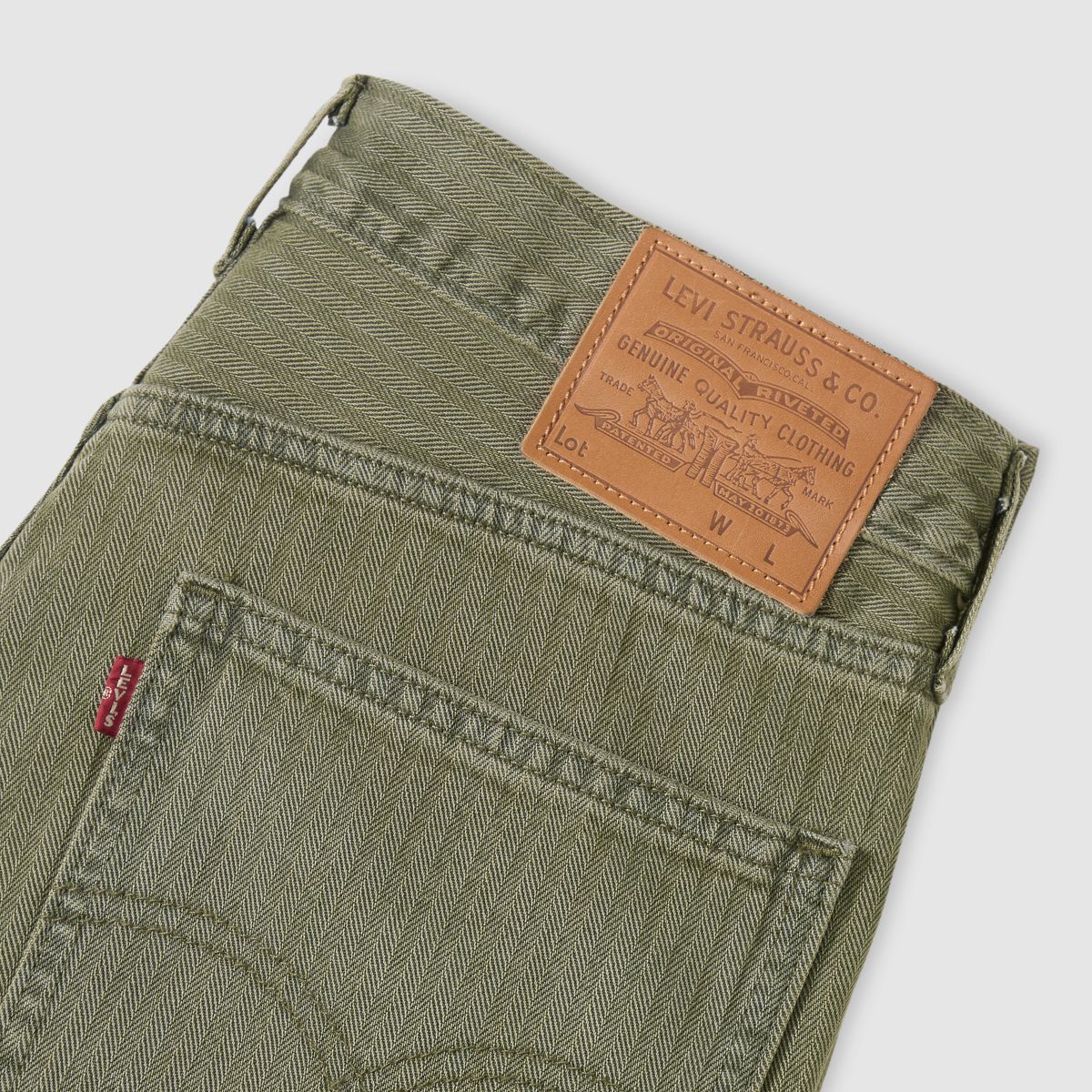 478™ Baggy Cargo Shorts — Forest Badge Overdye - Green