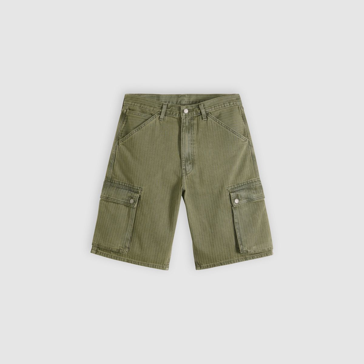 478™ Baggy Cargo Shorts — Forest Badge Overdye - Green