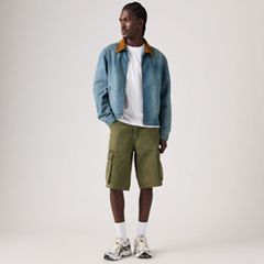 478™ Baggy Cargo Shorts — Forest Badge Overdye - Green 1