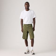 478™ Baggy Cargo Shorts — Forest Badge Overdye - Green 5