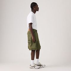 478™ Baggy Cargo Shorts — Forest Badge Overdye - Green 4