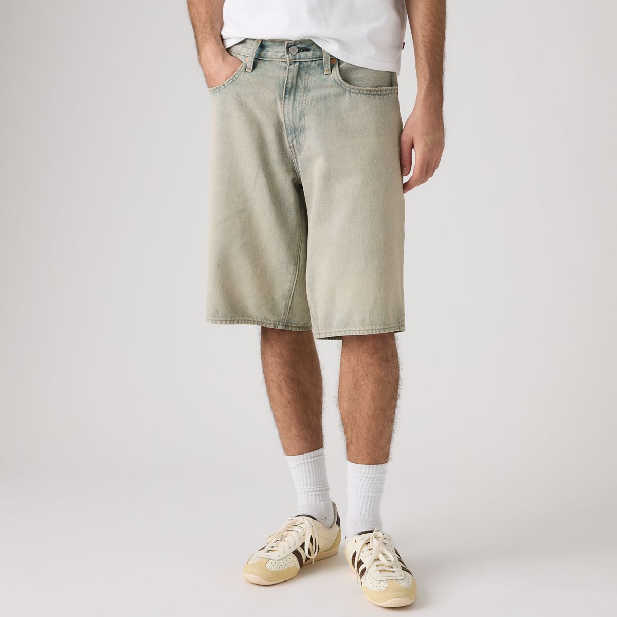 478™ Baggy 12" Men's Shorts — Tinted Alternative Rock - Light Wash