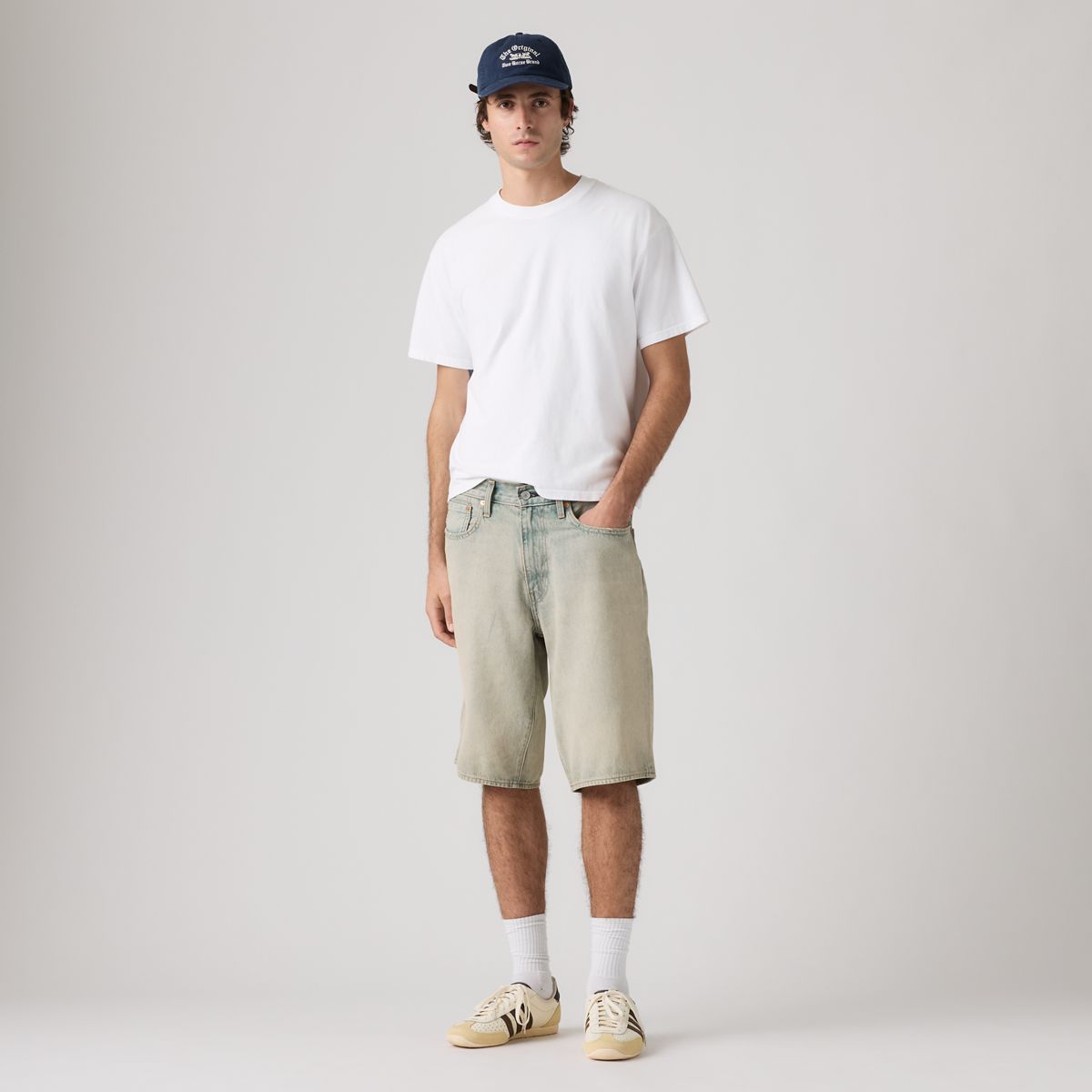 478™ Baggy 12" Men's Shorts — Tinted Alternative Rock - Light Wash