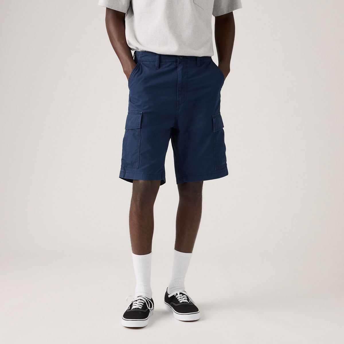Carrier Cargo Shorts — Dress Blues Lightweight Canvas - Blue