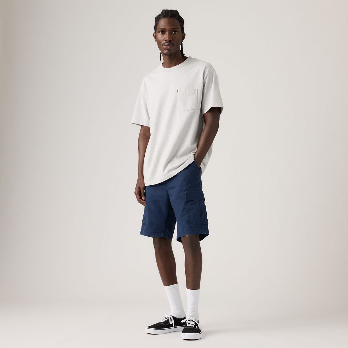 Carrier Cargo Shorts — Dress Blues Lightweight Canvas - Blue