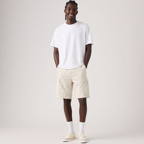 Carrier Cargo Shorts — Pumice Stone Lightweight Canvas - White