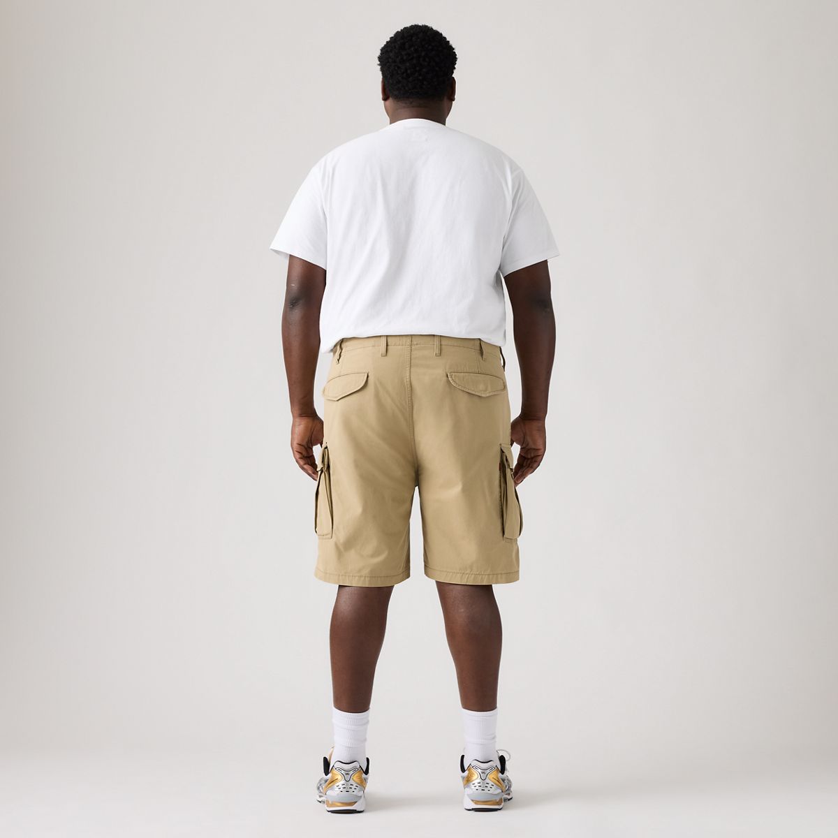 Carrier Cargo Shorts (Big & Tall) — Harvest Gold Lightweight Canvas - Beige