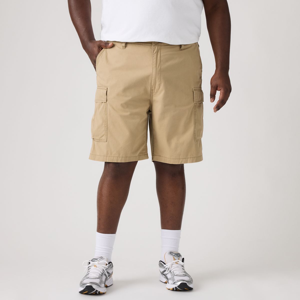 Carrier Cargo Shorts (Big & Tall) — Harvest Gold Lightweight Canvas - Beige