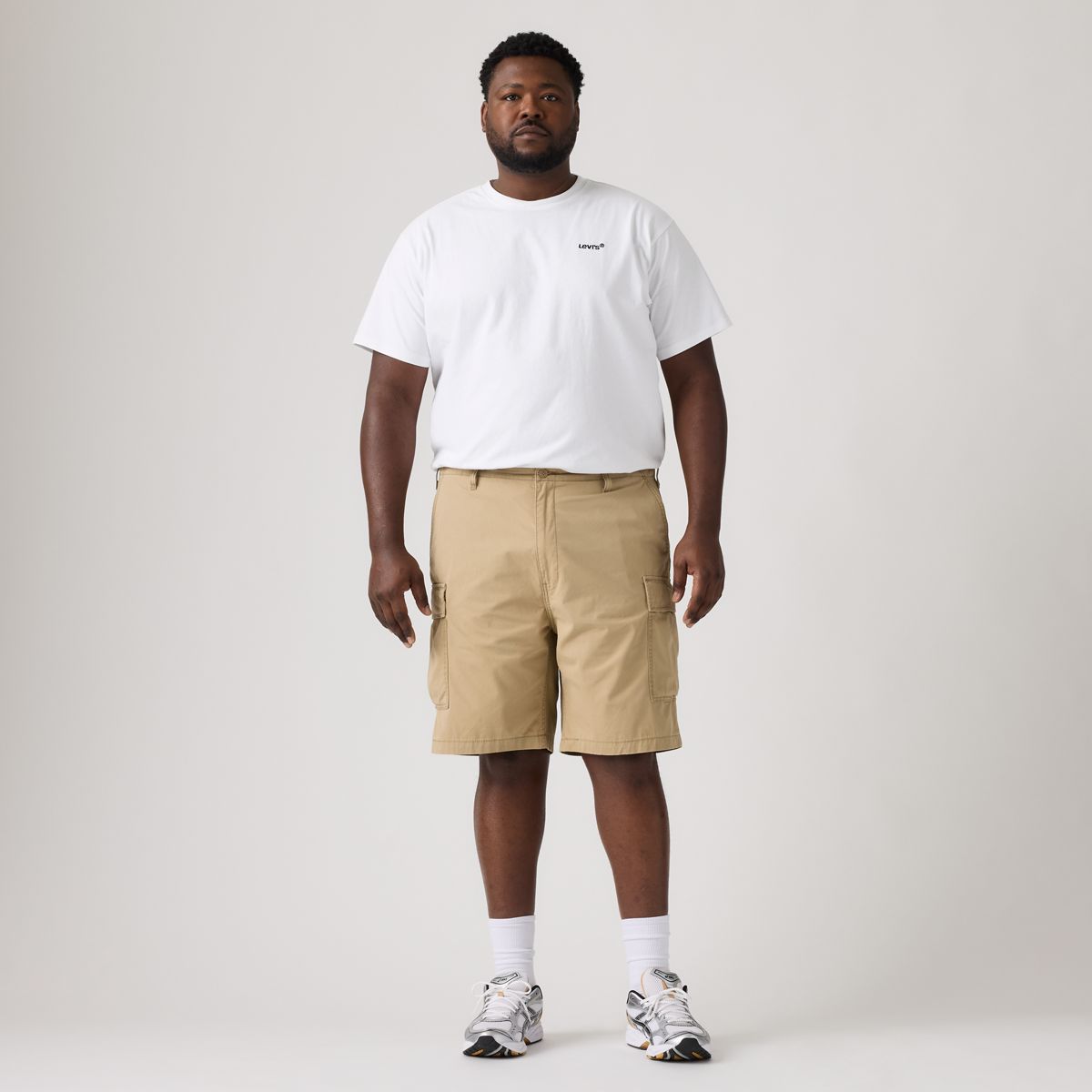 Carrier Cargo Shorts (Big & Tall) — Harvest Gold Lightweight Canvas - Beige