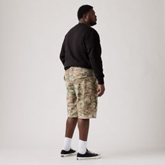 Carrier Cargo Shorts (Big & Tall) — Camo Green Ombre Ripstop Print - Multi Colour 3