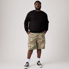 Carrier Cargo Shorts (Big & Tall) — Camo Green Ombre Ripstop Print - Multi Colour 1