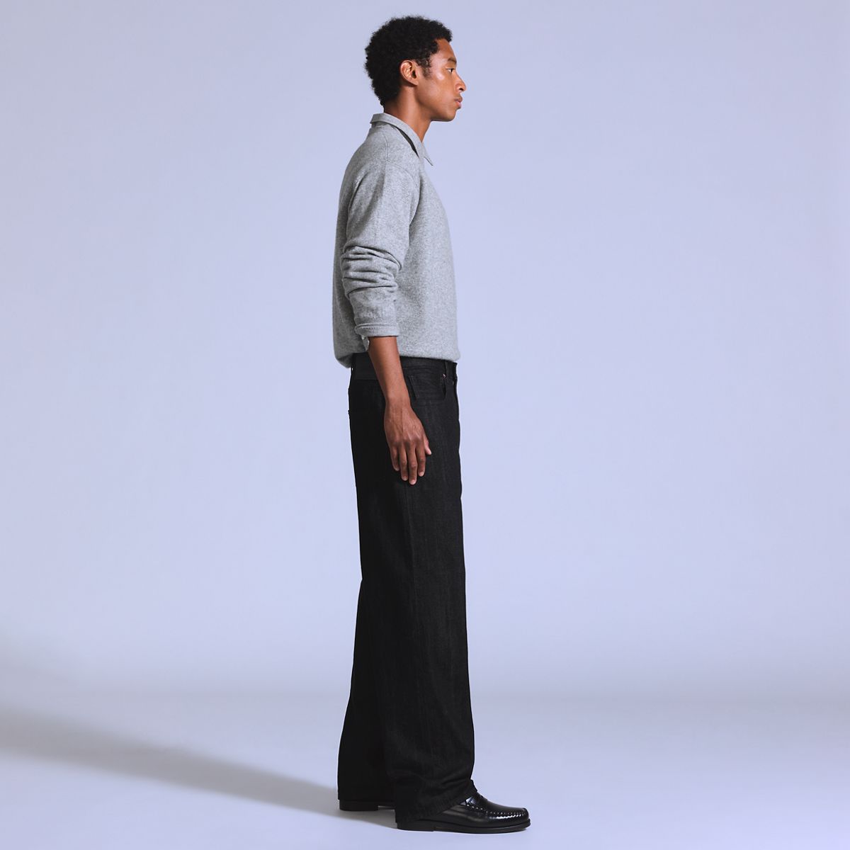 Marker Loose Men's Jeans — Black One Wash - Dark Wash