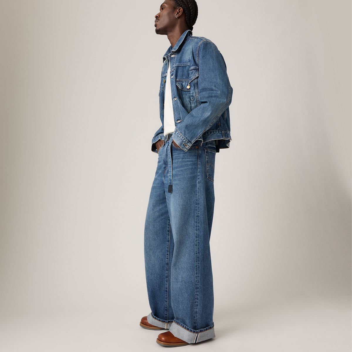 Levi's® x sacai Denim Trousers — Vintage - Medium Wash
