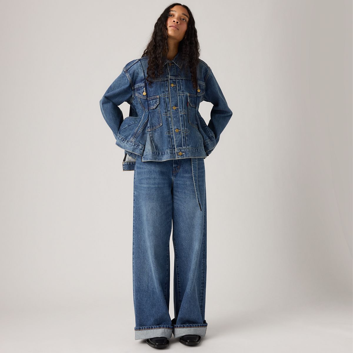 Levi's® x sacai Denim Trousers — Vintage - Medium Wash