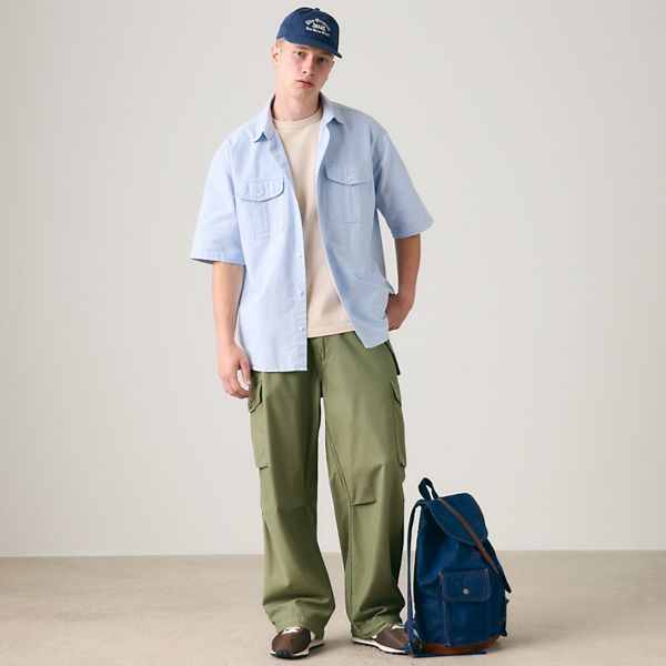 Baggy Field Cargo Men's Pants — Four Leaf Clover - Green