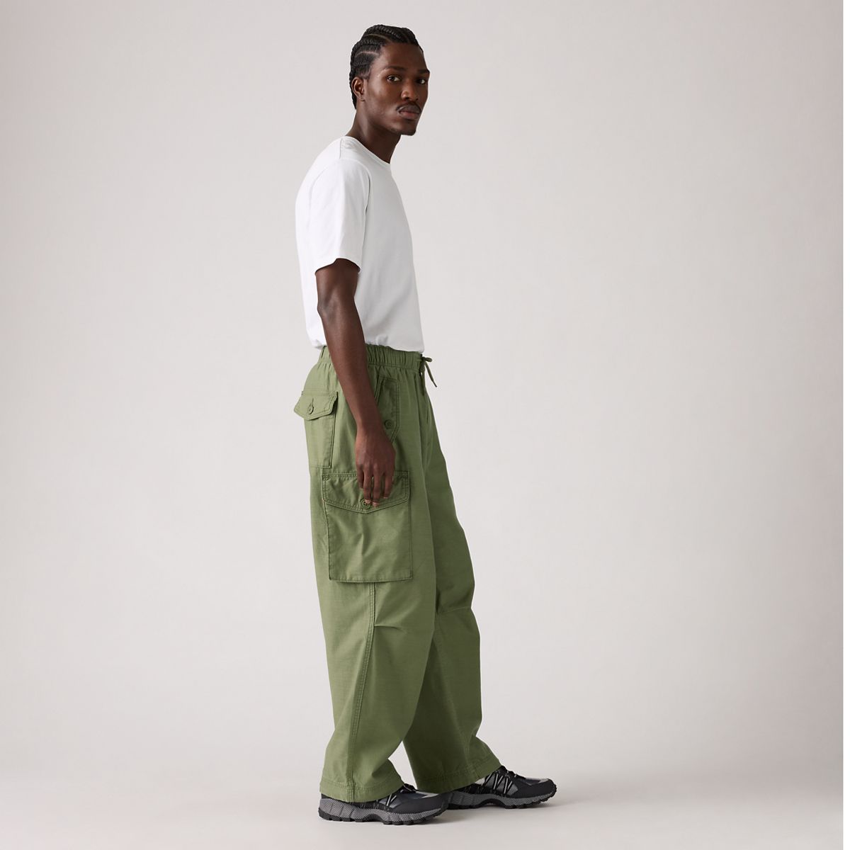 Baggy Field Cargo Men's Pants — Four Leaf Clover - Green