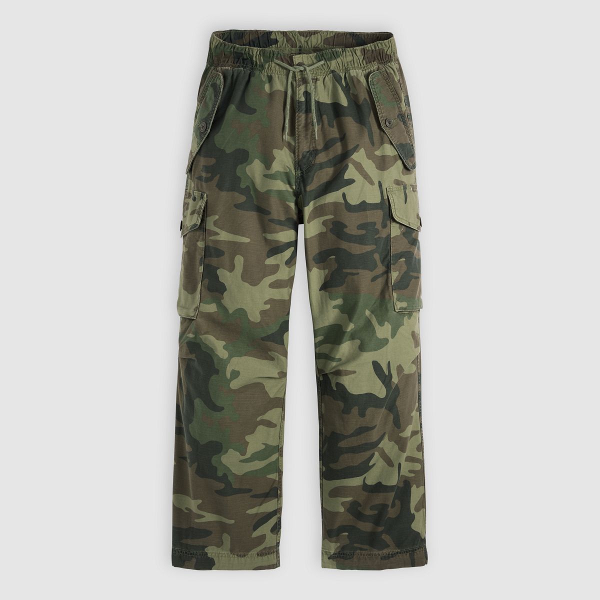 Baggy Field Cargo Men's Pants — Phalarope Camo Print - Green