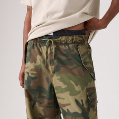 Baggy Field Cargo Men's Pants — Phalarope Camo Print - Green 2
