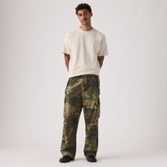 Baggy Field Cargo Men's Pants — Phalarope Camo Print - Green 5