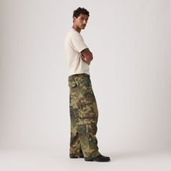 Baggy Field Cargo Men's Pants — Phalarope Camo Print - Green 4