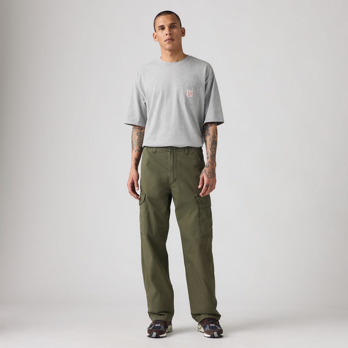 XX Cargo Baggy Men's Pants — Forest Night - Green