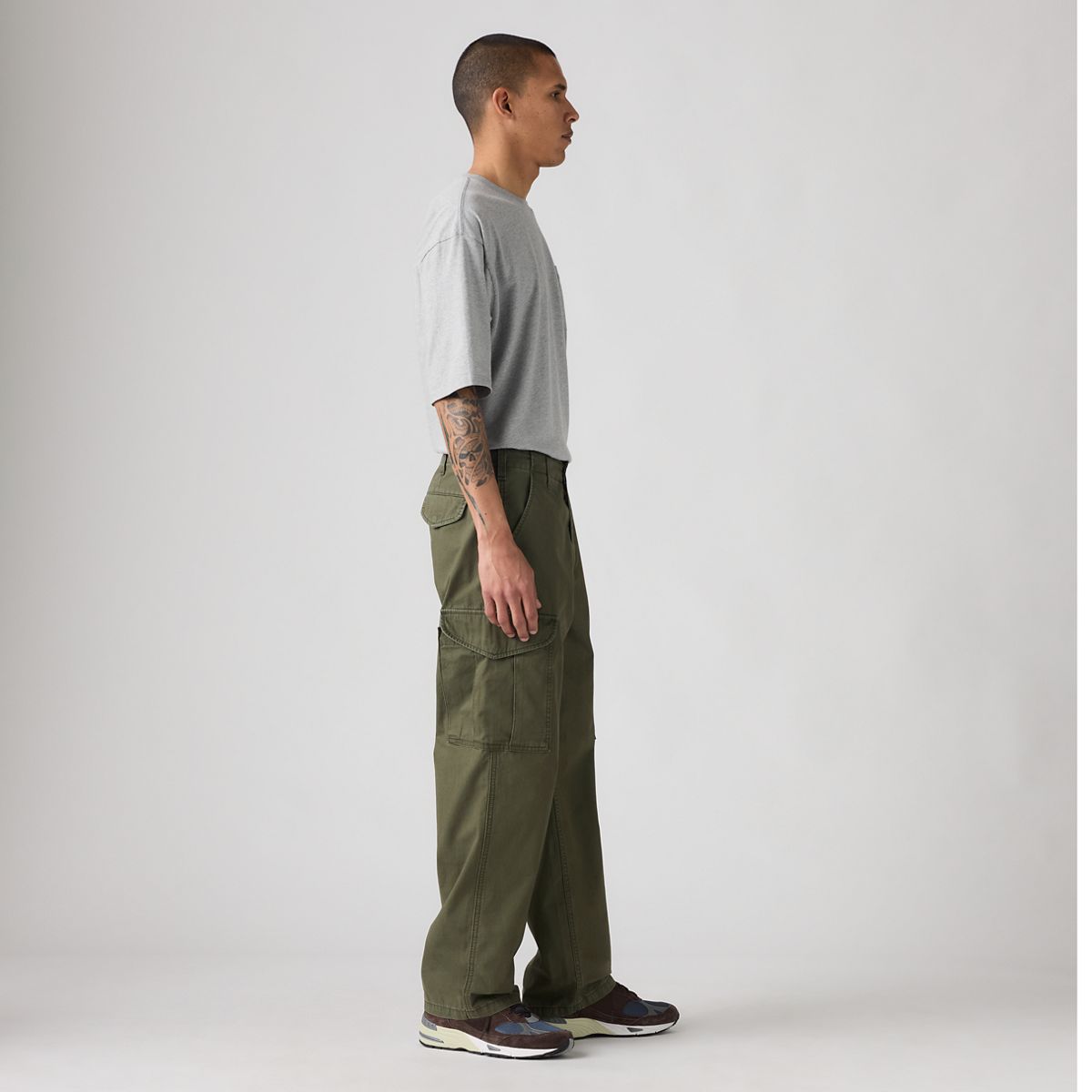 XX Cargo Baggy Men's Pants — Forest Night - Green