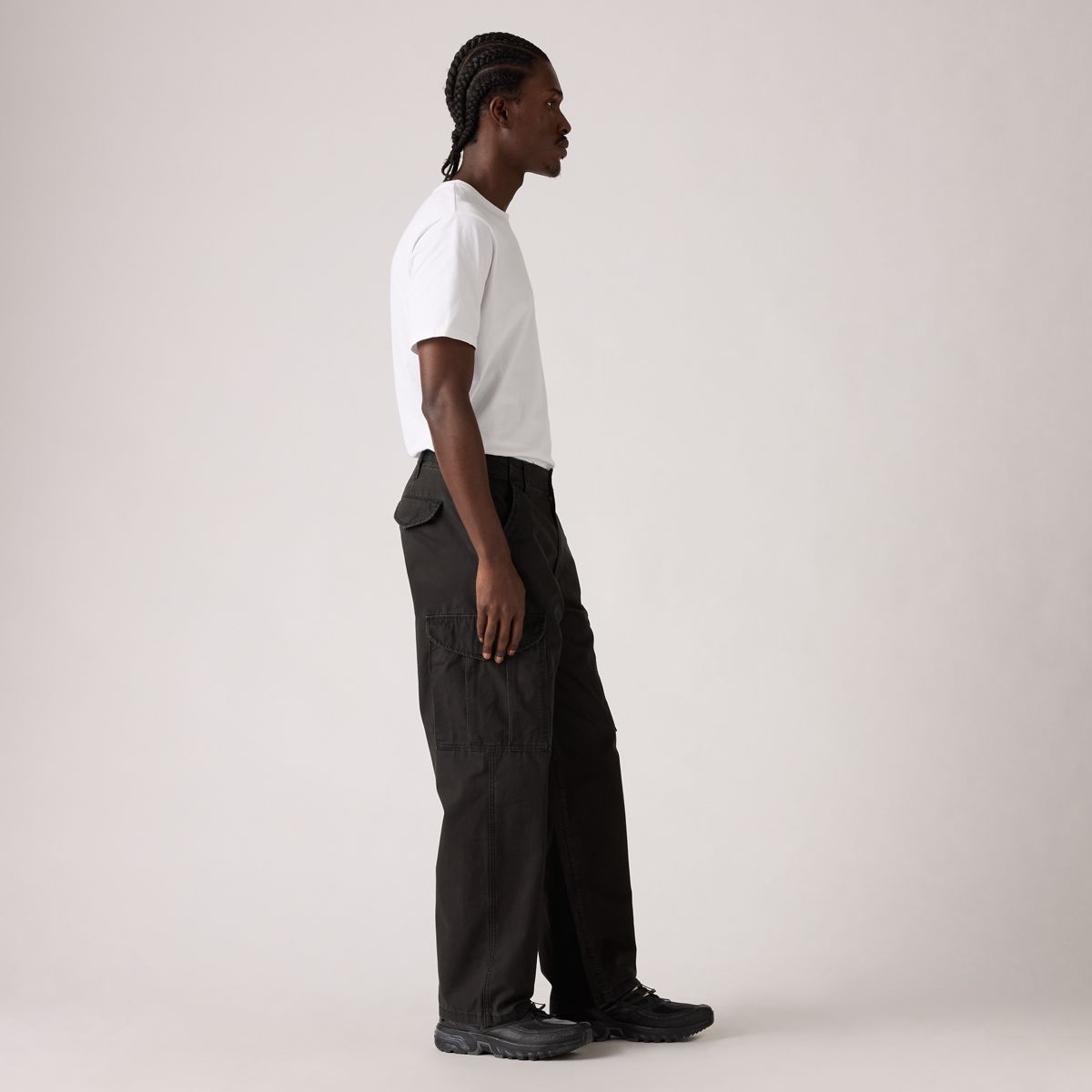 XX Cargo Baggy Men's Pants — Meteorite - Black