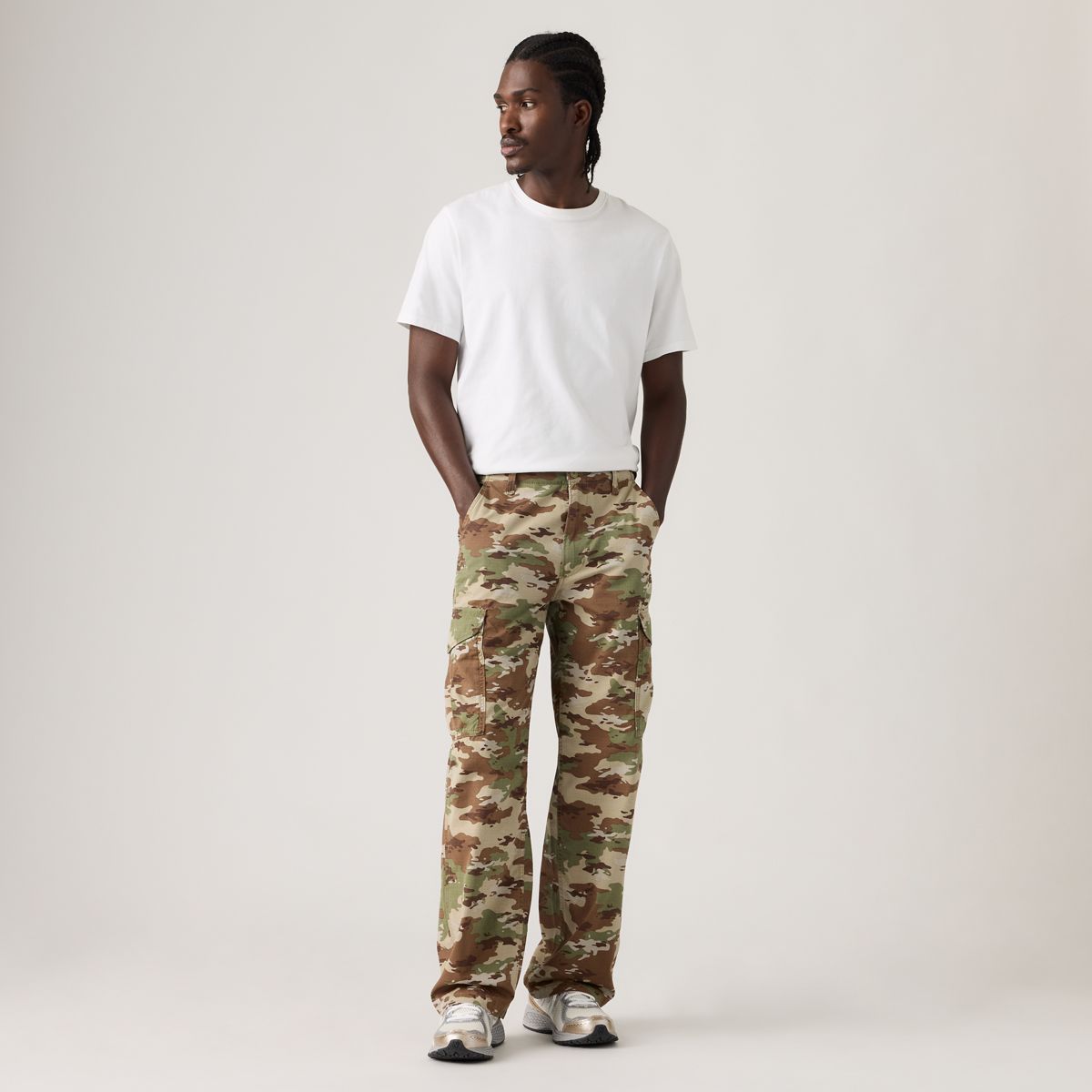 XX Cargo Baggy Men's Pants — Ombre Camo Soft Camo - Green