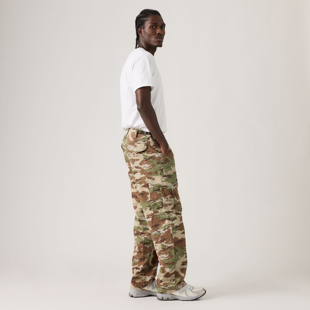 XX Cargo Baggy Men's Pants — Ombre Camo Soft Camo - Green