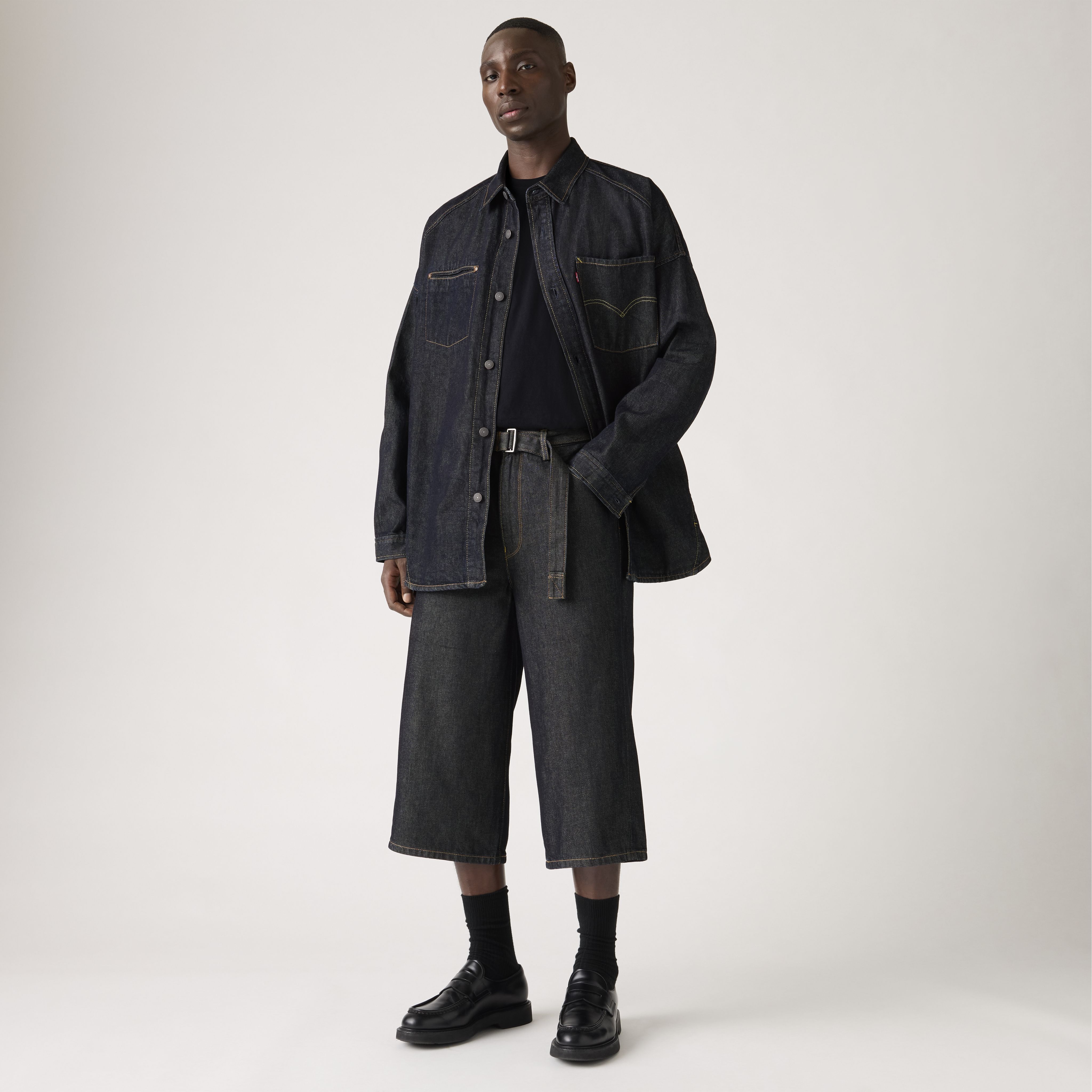 Twisted Baggy Capri Jeans 1