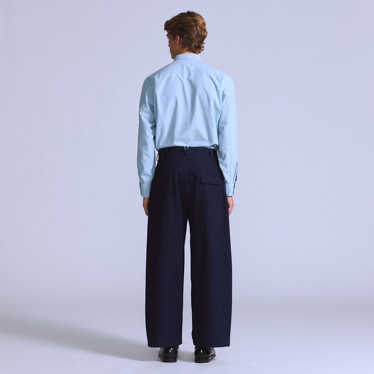 Pleated Trousers — Ivy Wash MOJ - Blue
