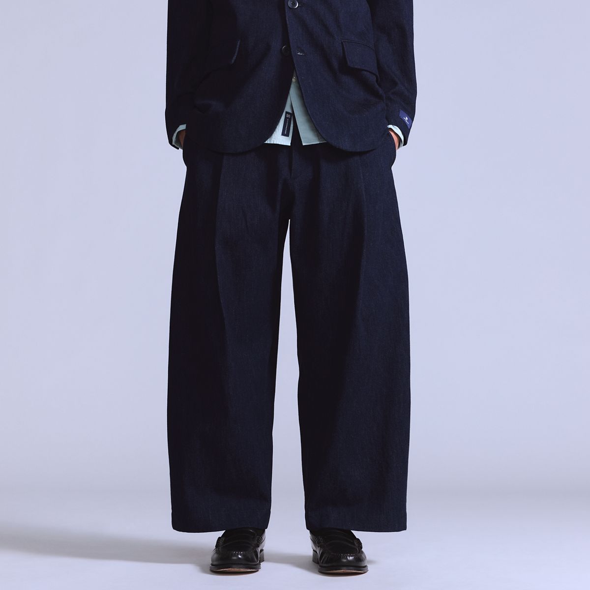 Pleated Trousers — Ivy Wash MOJ - Blue