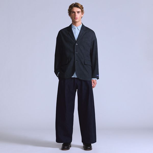 Pleated Trousers — Ivy Wash MOJ - Blue