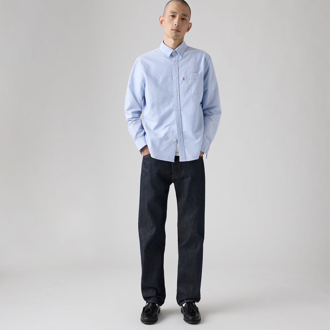 Levi's Men's 501 Original Shrink-to-Fit Non-Stretch Jeans - Rigid- Shrink to Fit