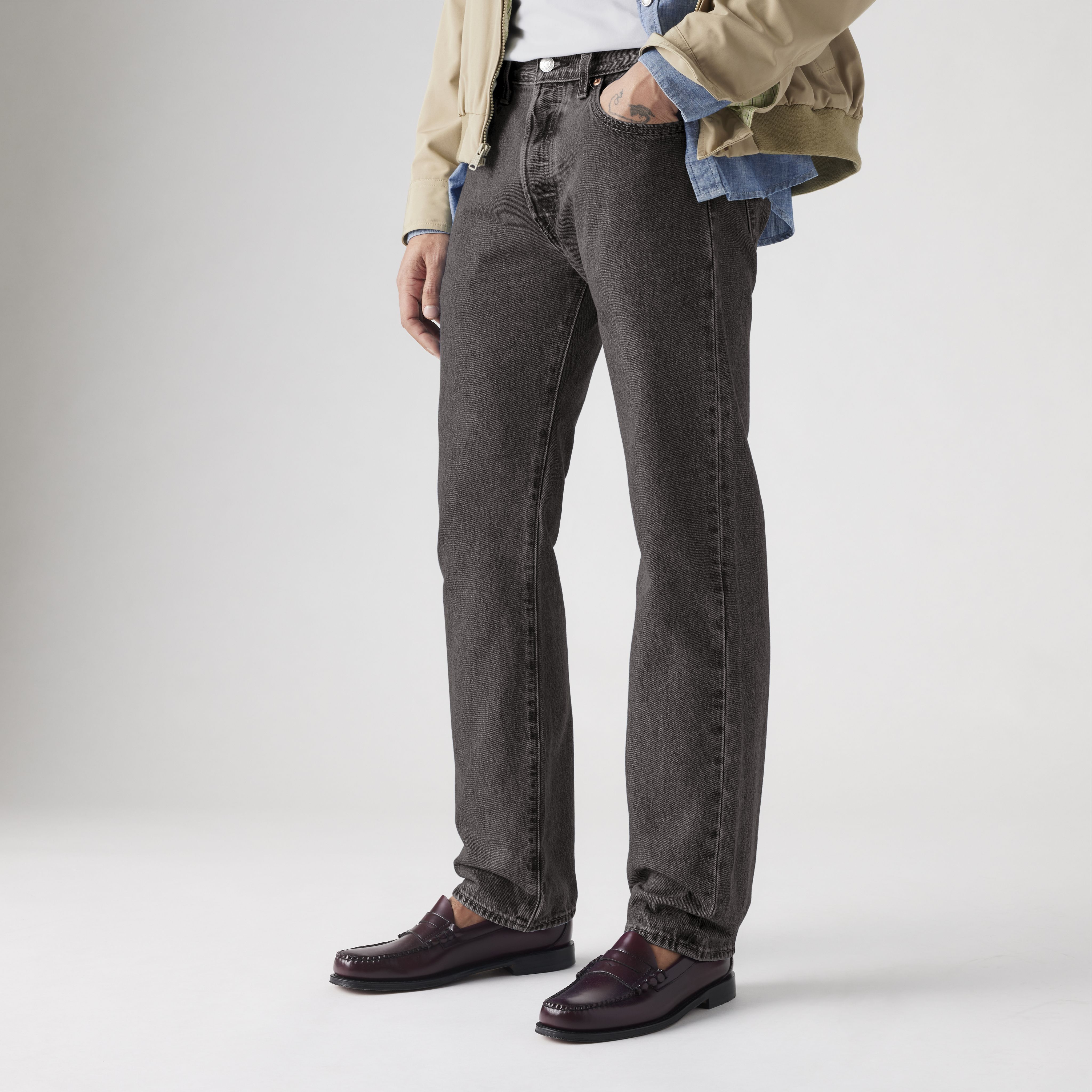 501® Original Fit Men's Jeans - Grey | Levi's® US