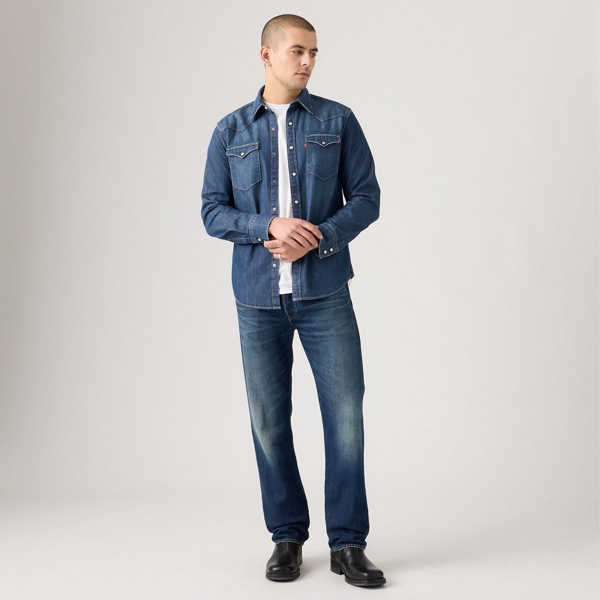 501® Original Men's Jeans — On The Borderline - Dark Wash