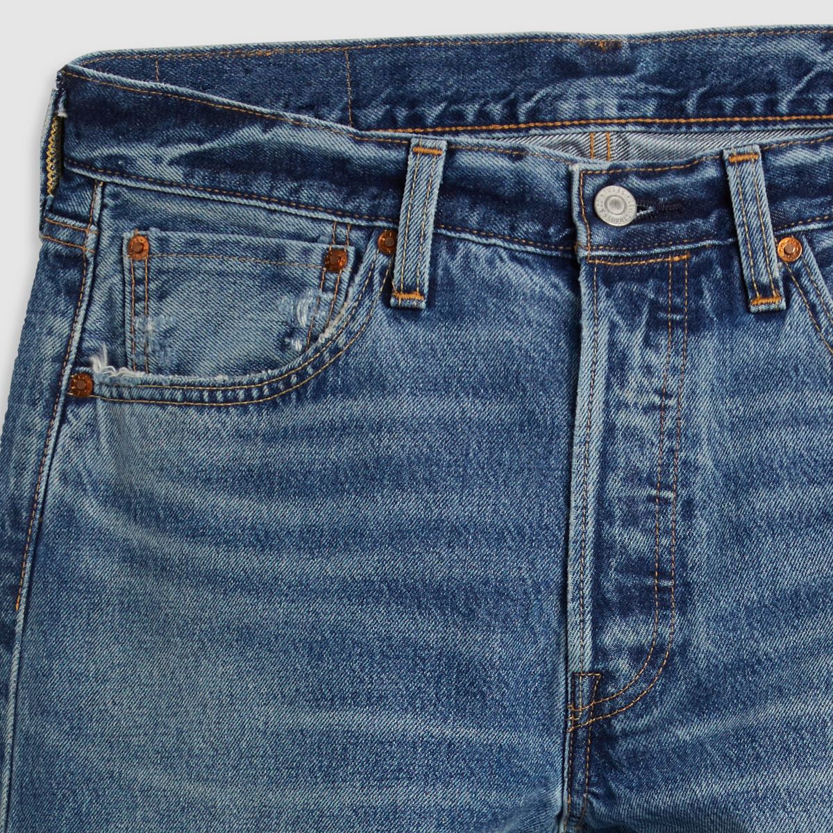 501® Original Selvedge Men's Jeans — Feeling Powerful - Medium Wash