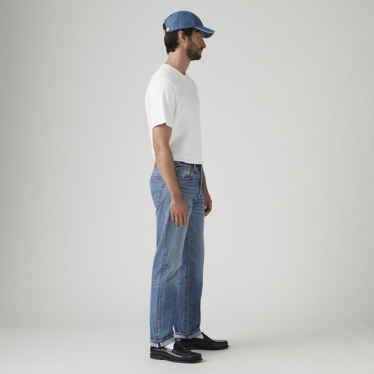501® Original Selvedge Men's Jeans — Feeling Powerful - Medium Wash