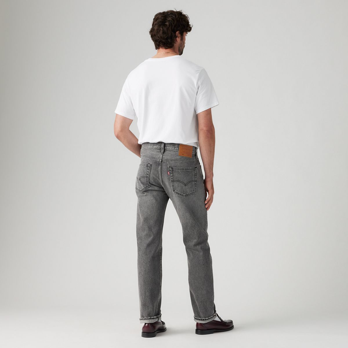 501® Original Selvedge Men's Jeans — Black Ash Selv - Black