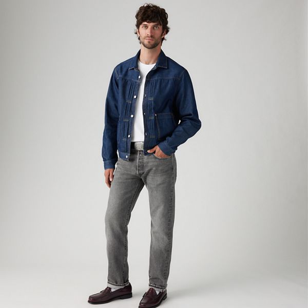 501® Original Selvedge Men's Jeans — Black Ash Selv - Black