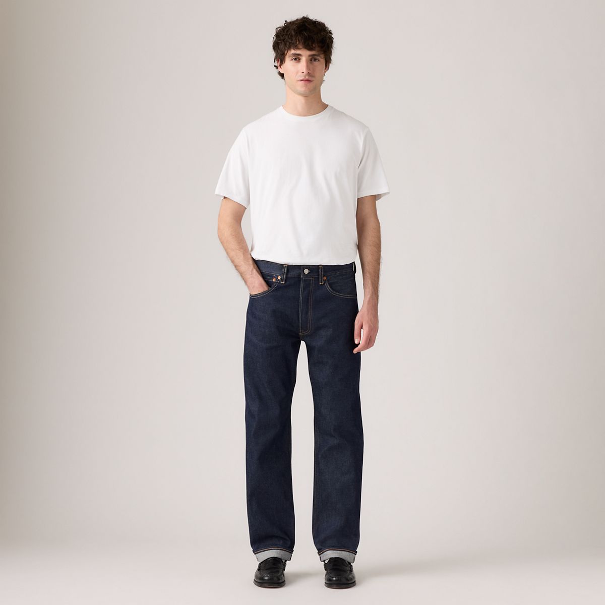 501® Original Selvedge Men's Jeans — Hudson Rigid - Dark Wash