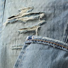 501® Original Selvedge Men's Jeans — Turquoise Rivet Dx Selv - Medium Wash 7