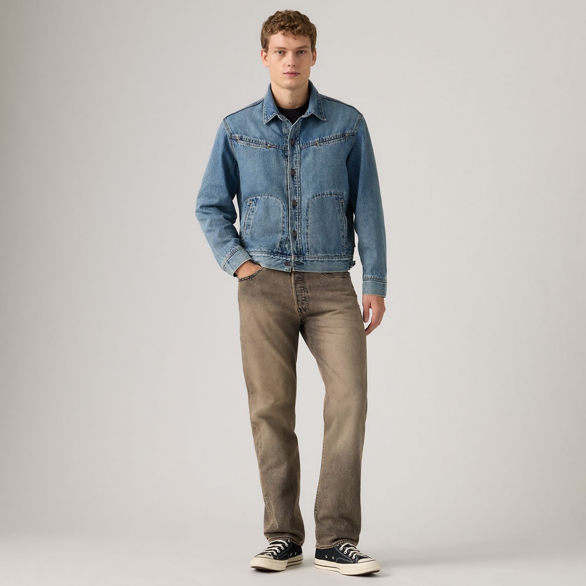 501® Original Men's Jeans — Ancient Space Overdye - Brown