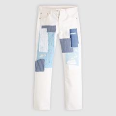 501® Original Men's Jeans — Crystal Tear Patch - White 7