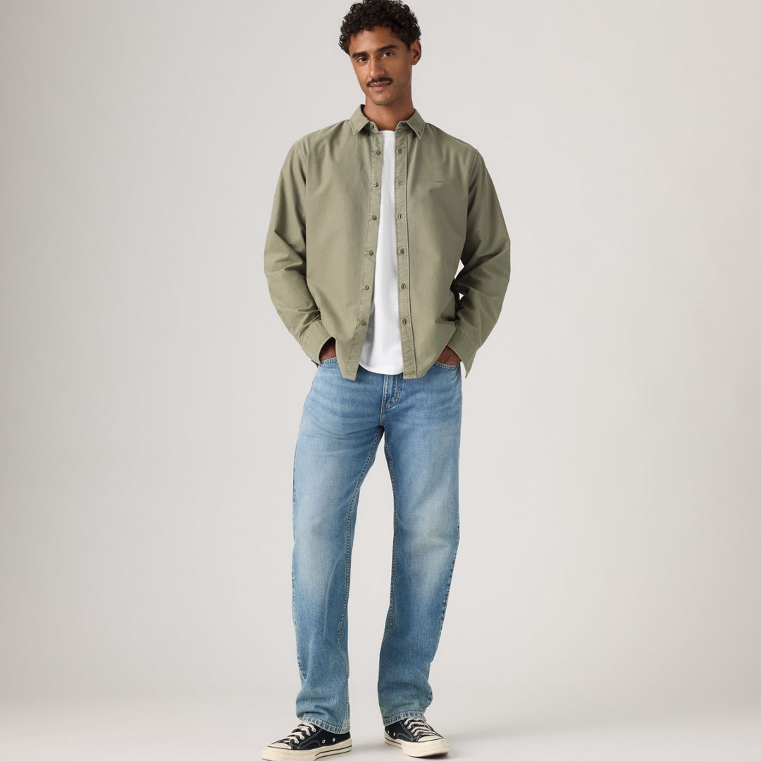 Mens Levi's(R) 505 Regular Fit Jeans - Hats Off