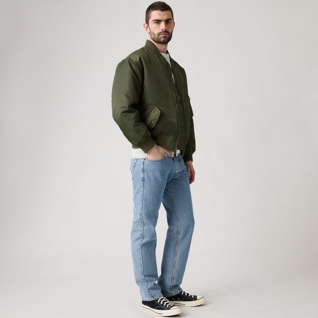 Levi's Men's 505 Non-Stretch Regular Fit Jeans - Light Stonewash