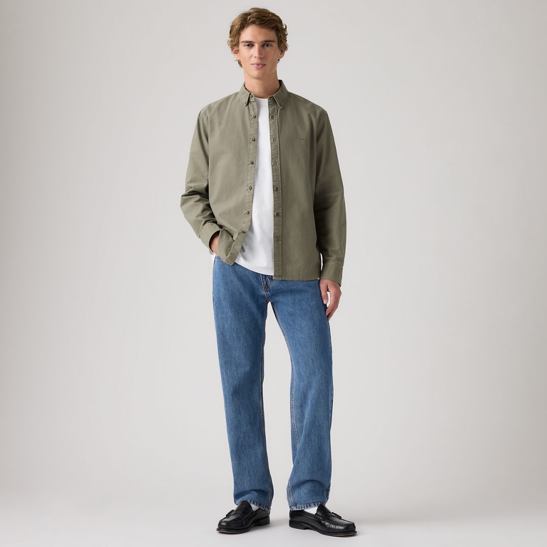 Levi's Men's 505 Non-Stretch Regular Fit Jeans - Medium Stonewash