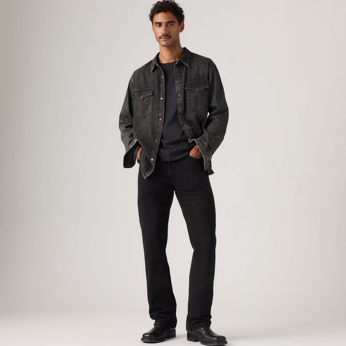 517™ Bootcut Men's Jeans — Welcome To The Rodeo - Black - Non-Stretch