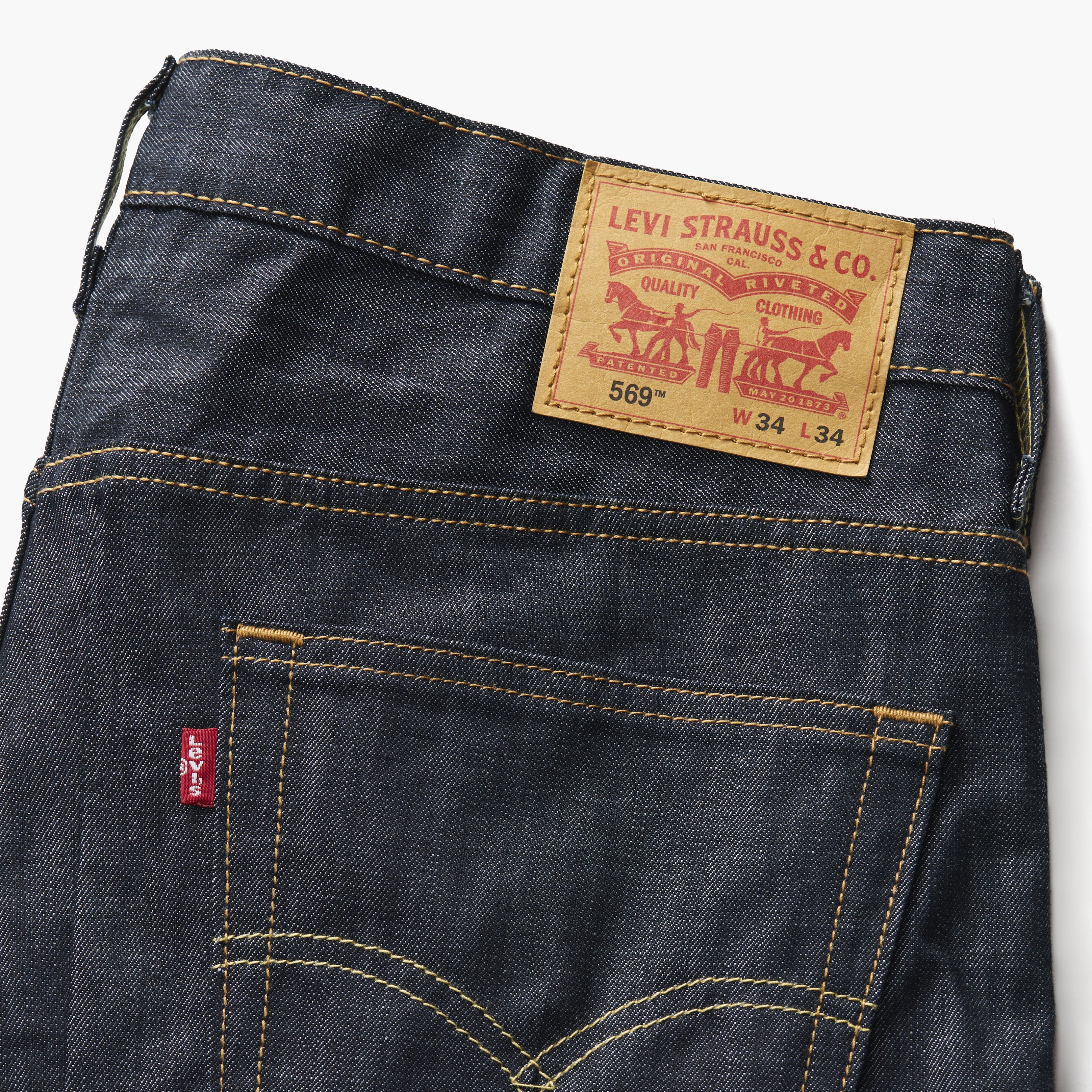 Levi Strauss & Co. 569 W36 L34 ストレートデニム 569™ Loose Straight Fit Men's Jeans - Dark Wash | Levi's® US